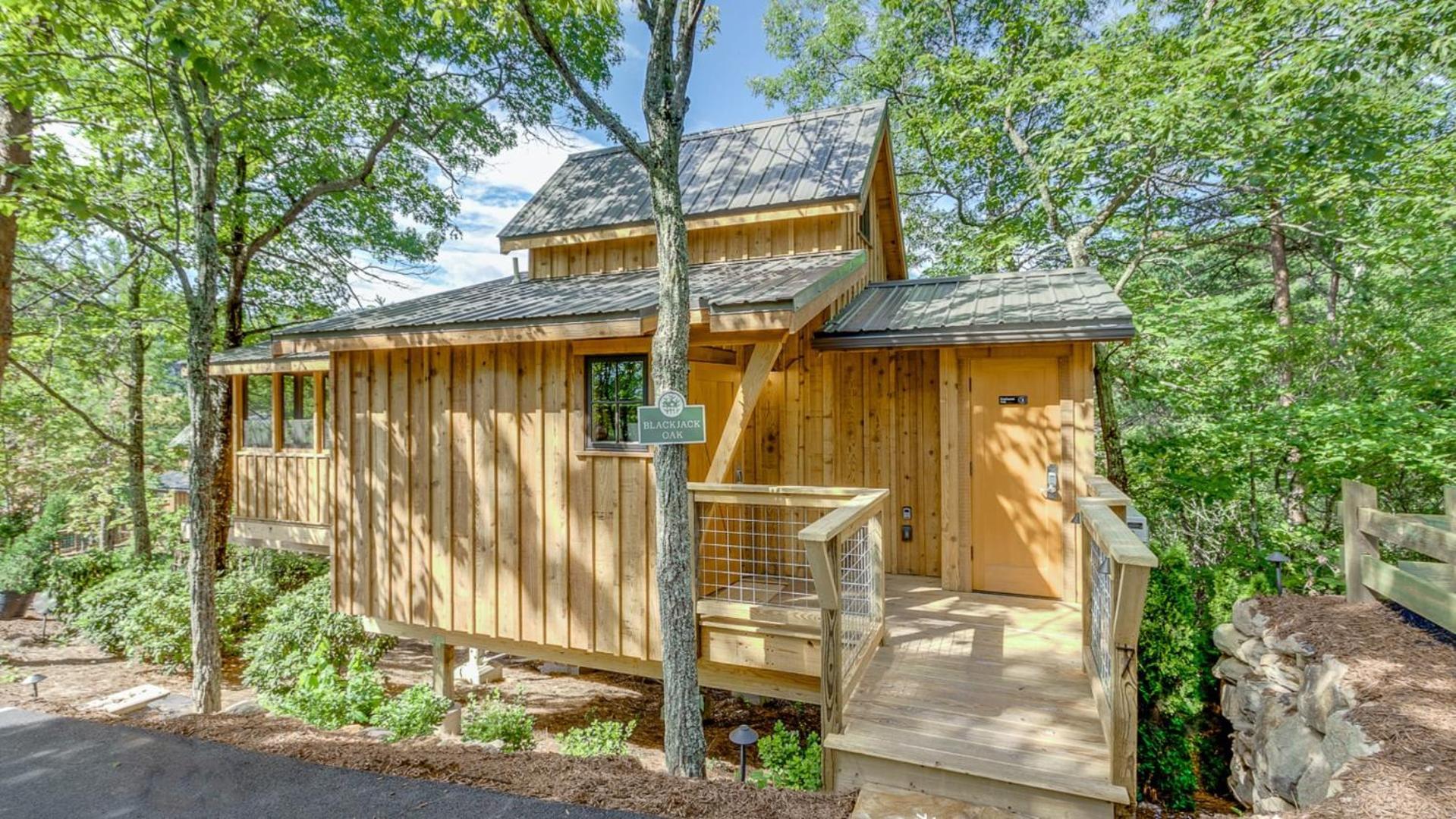 The Blackjack Oak In Treehouse Grove At Norton Creek Gatlinburg Exterior foto